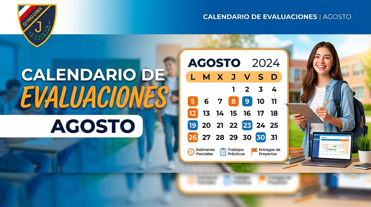CALENDARIO DE EVALUACIONES AGOSTO 